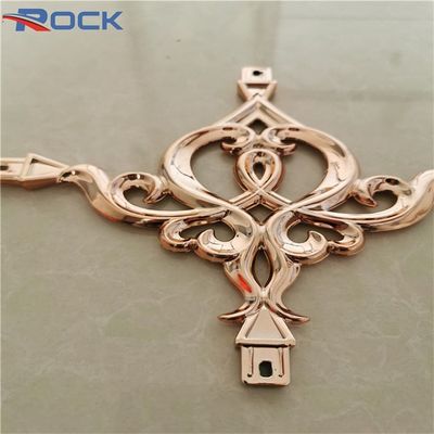 7*15 golden pink UV electroplate Extrusion aluminum profiles flower for georgian double glazing